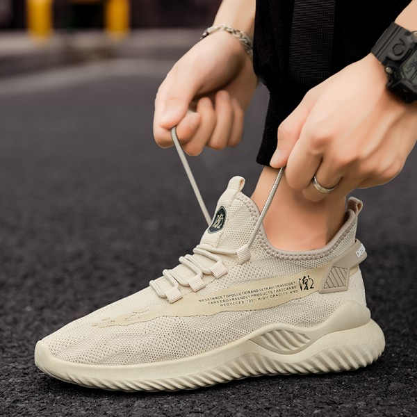 2024 New Style Breathable Korean Version Casual Sneakers for Men,  Trendy Mesh Sports Shoes Male